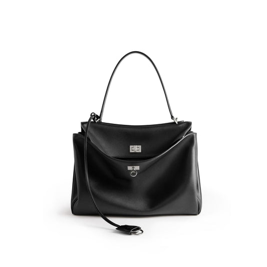 BALENCIAGA Mini Rodeo Leather Handbag