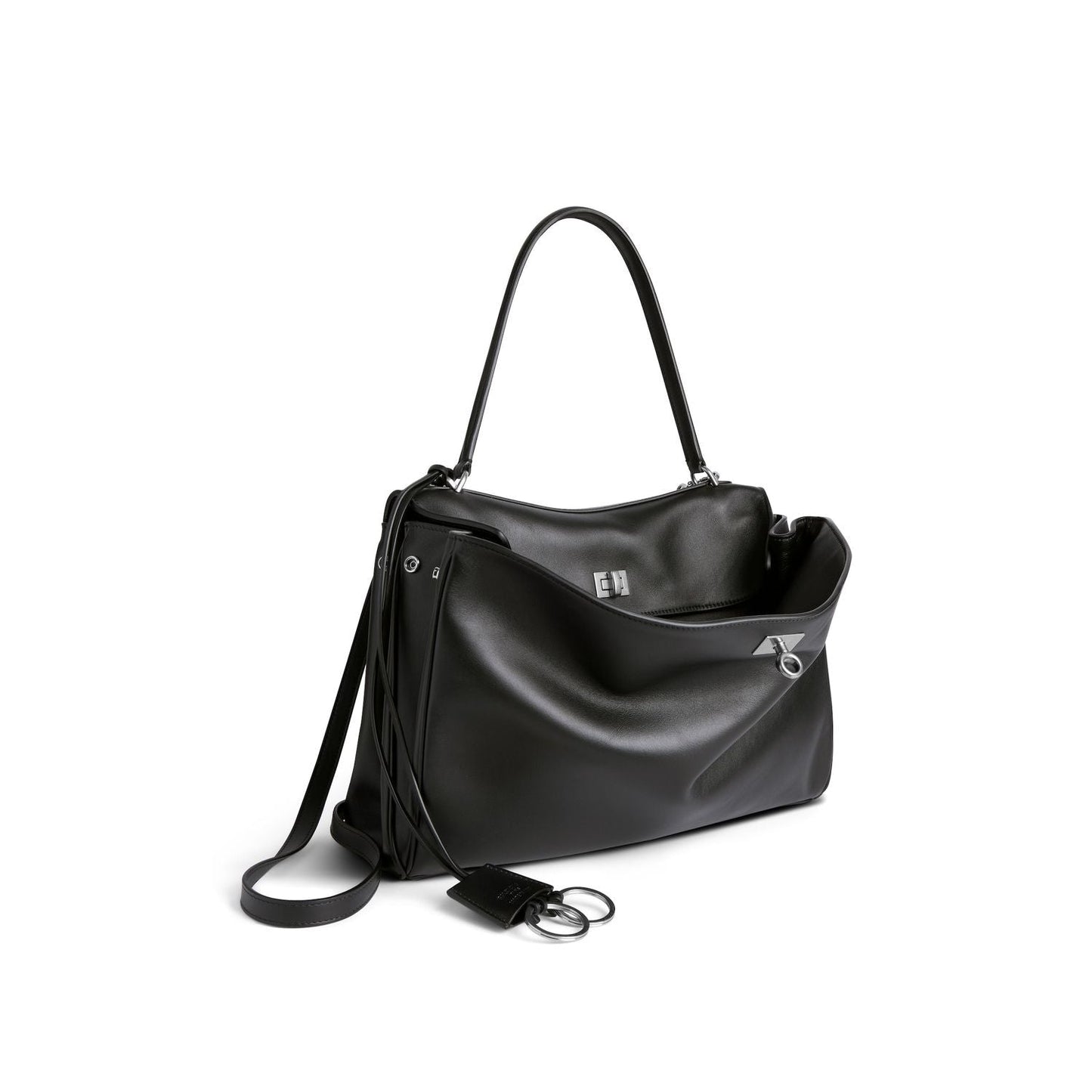 BALENCIAGA Mini Rodeo Leather Handbag