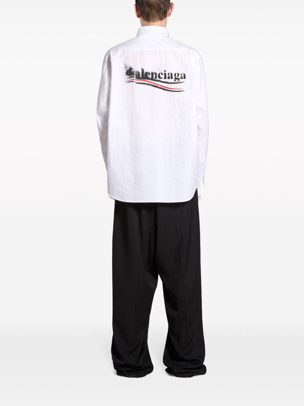 BALENCIAGA Long Sleeve Oversized Fit Shirt