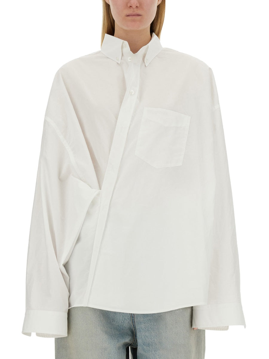 BALENCIAGA Wrap Shirt, Size S