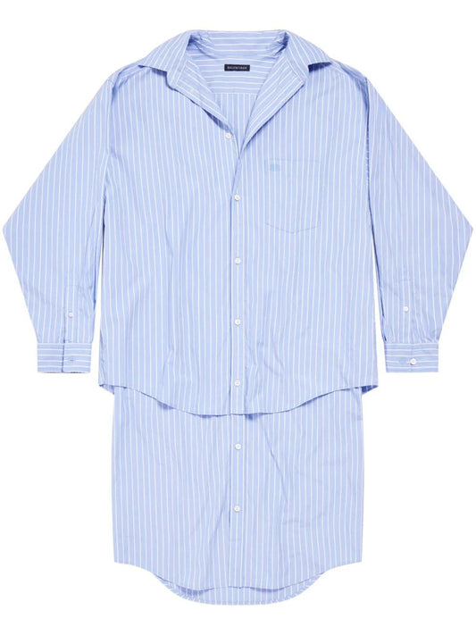 BALENCIAGA Classic Layered Shirtdress for Women