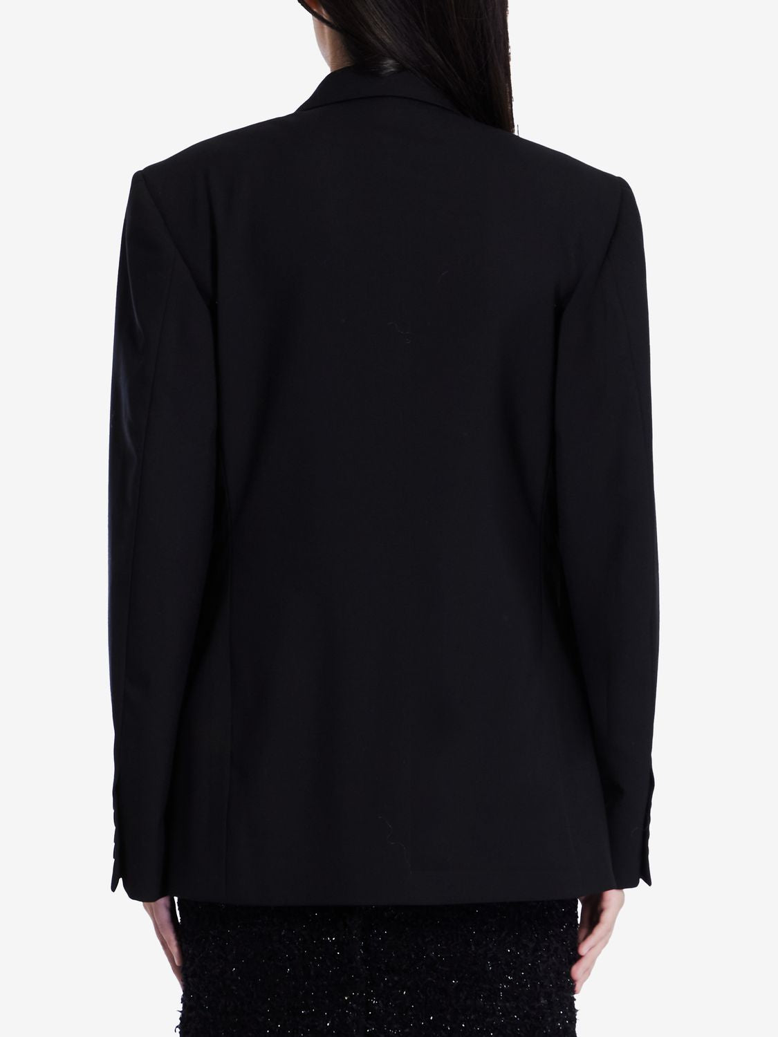 BALENCIAGA Wool Jacket with Peaked Lapels for Women - Regular Fit