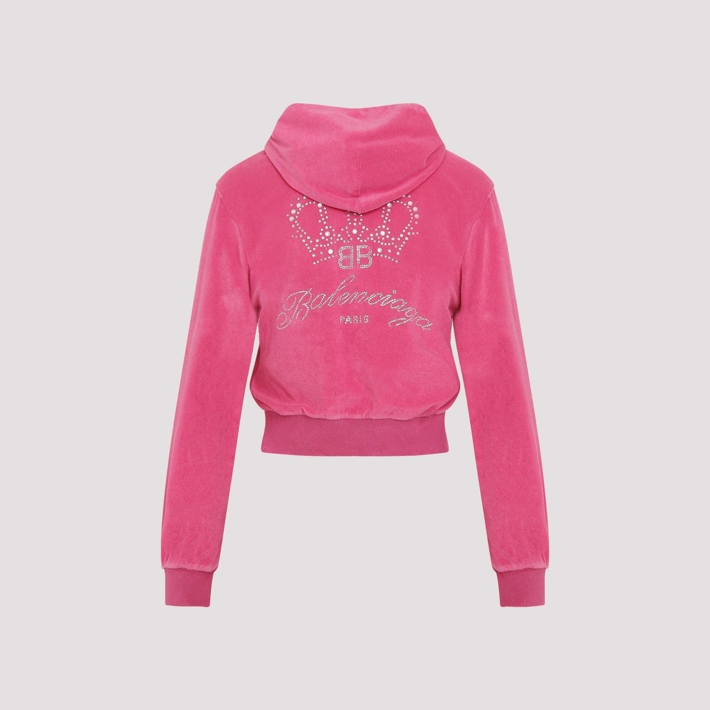 BALENCIAGA Chenille Sweatshirt Mini Jacket for Women