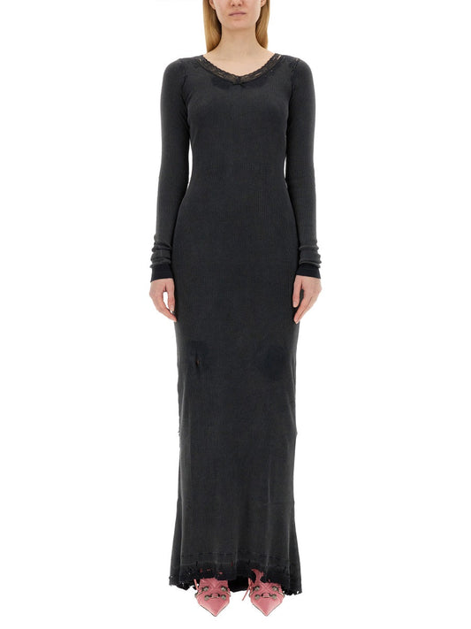 BALENCIAGA Elegant Long Dress Size S