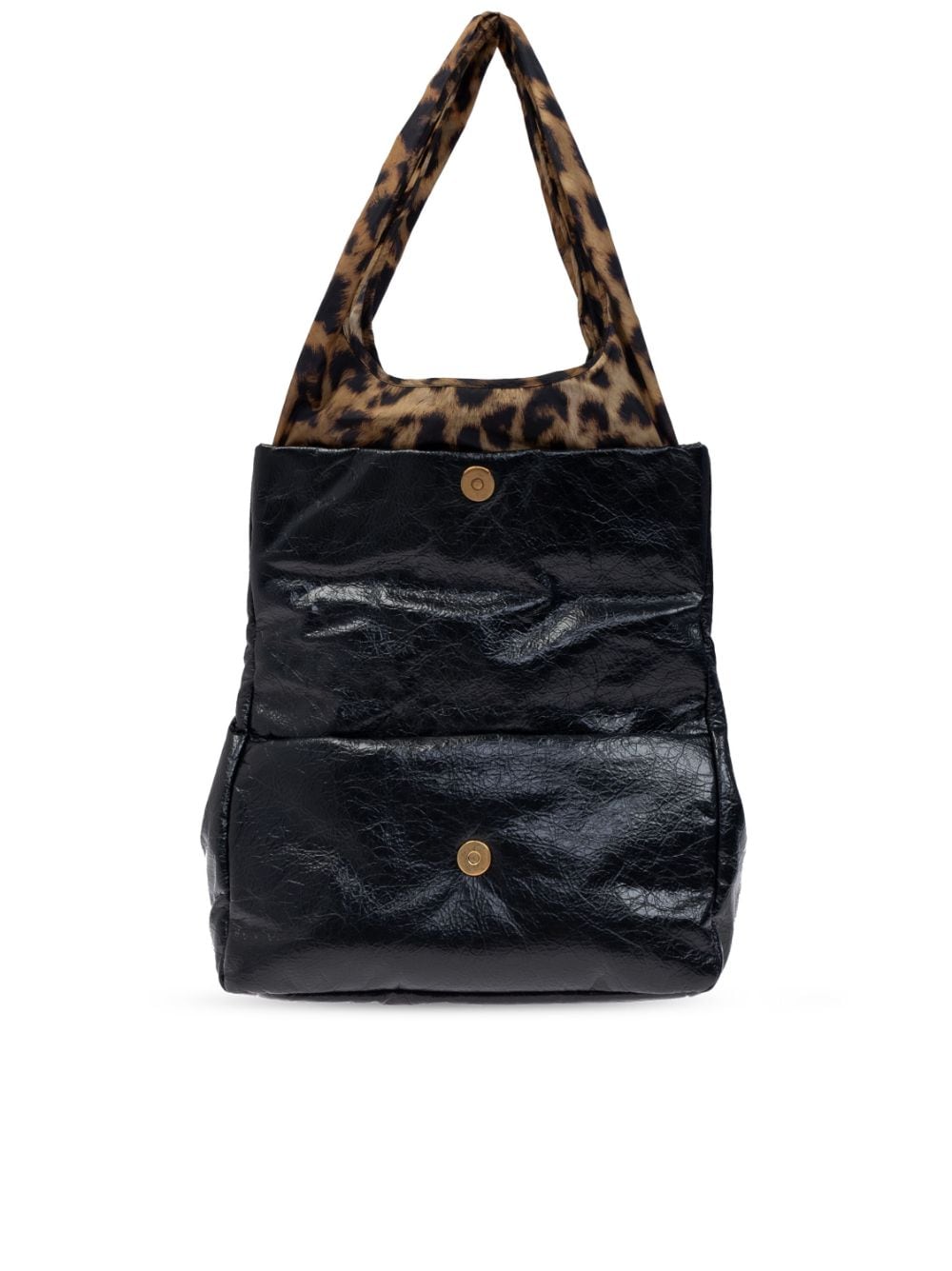 BALENCIAGA Large Cheetah Print Tote Handbag