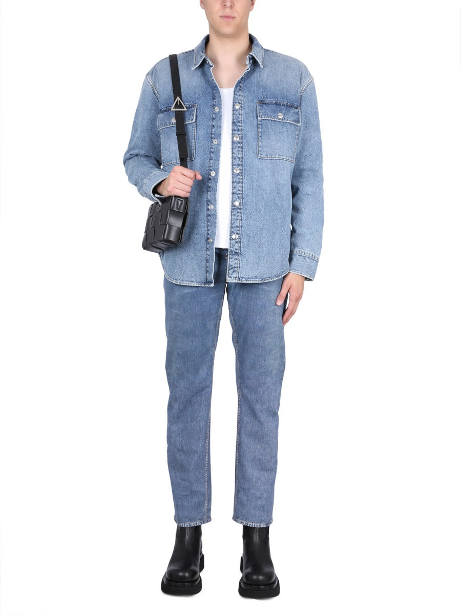 Bottega Veneta Men Denim Shirt