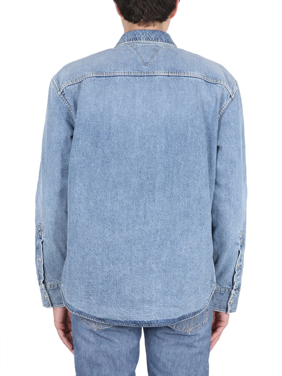 Bottega Veneta Men Denim Shirt