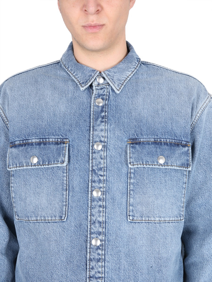 Bottega Veneta Men Denim Shirt