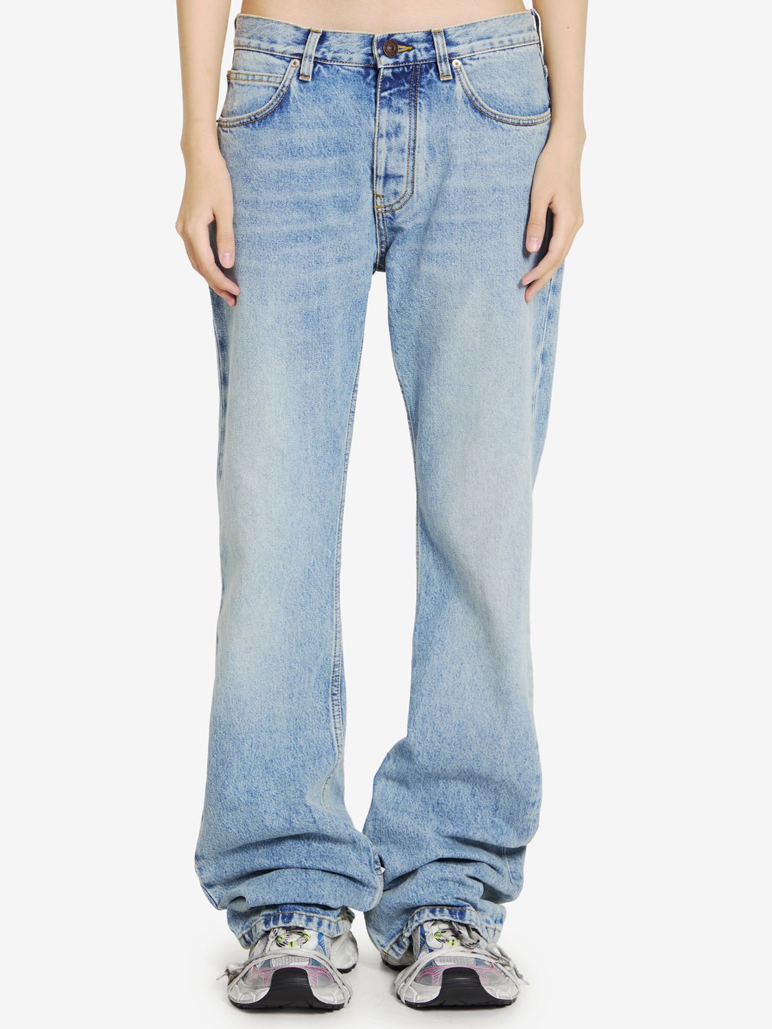 BALENCIAGA Distressed Hem Women's Jeans