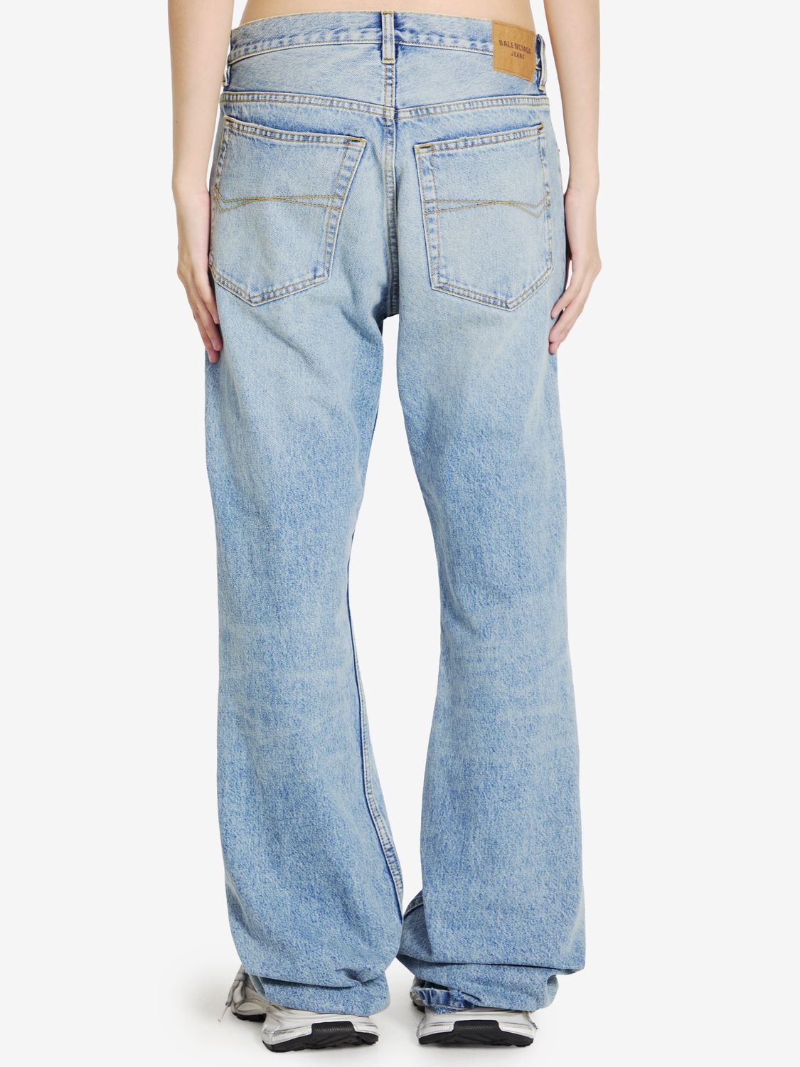 BALENCIAGA Distressed Hem Women's Jeans