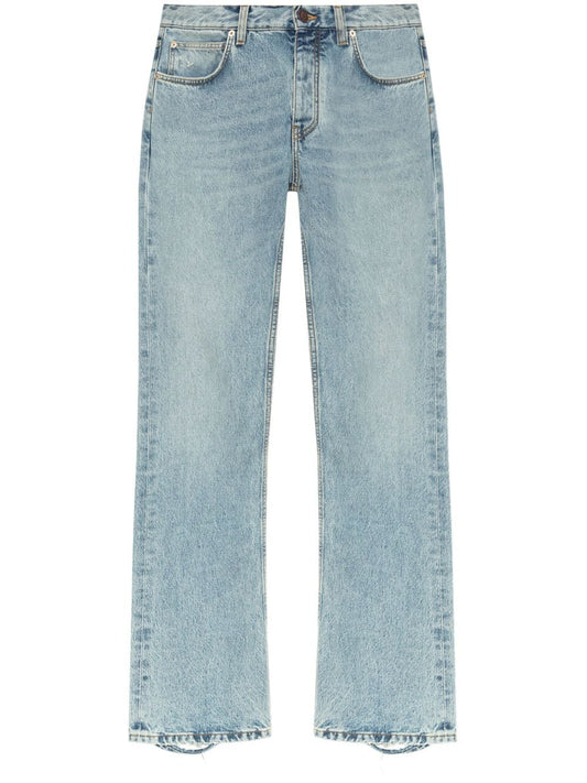 BALENCIAGA Low-Waist Classic Denim Jeans for Women - Long Length