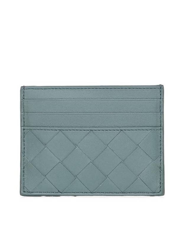 Bottega Veneta Intrecciato Leather Card Wallet Aloe
