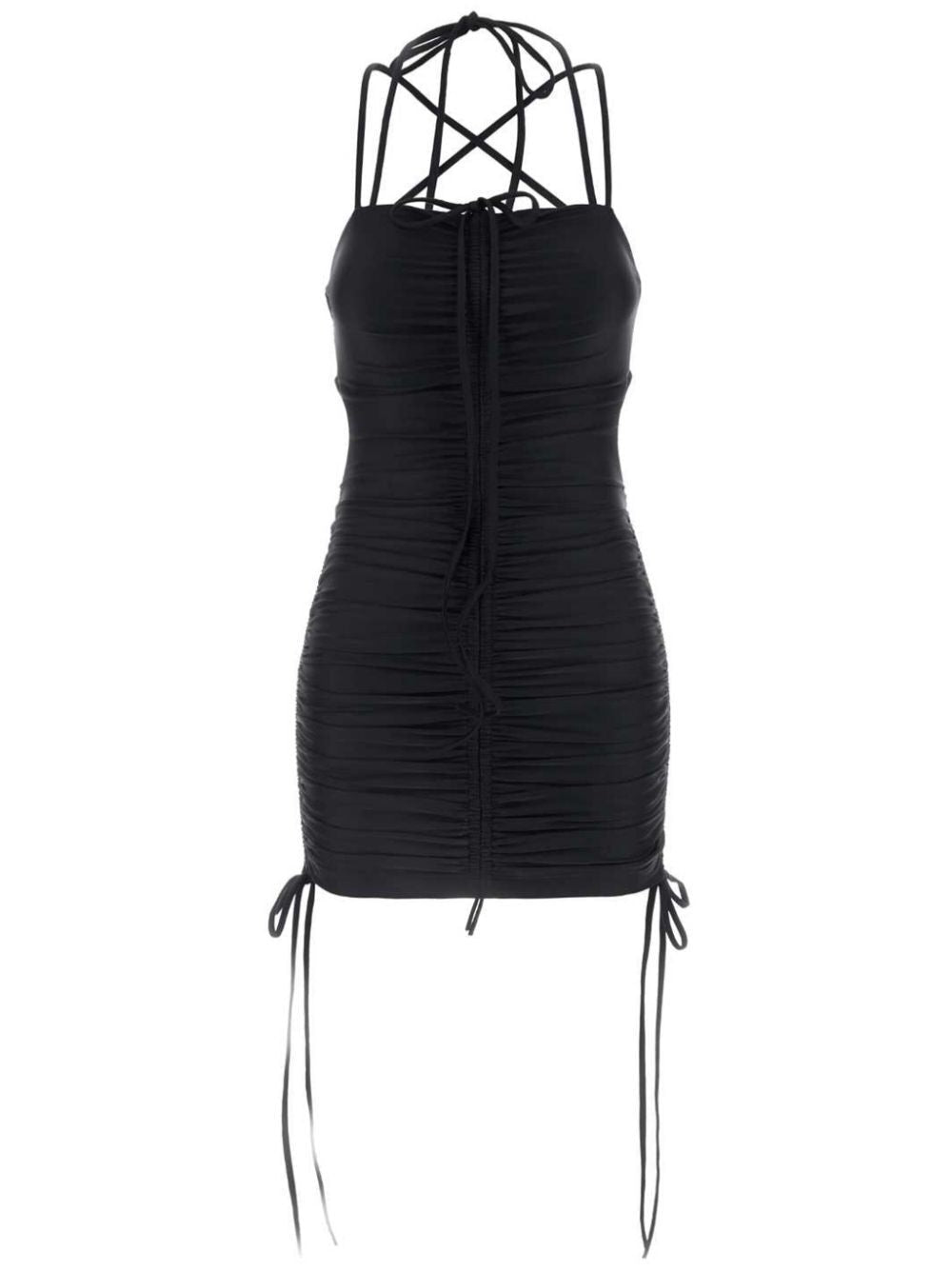 BALENCIAGA Sleek Stretch Nylon Mini Dress
