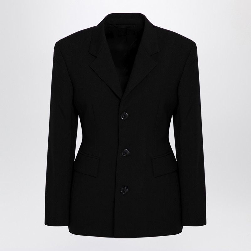 BALENCIAGA Hourglass Jacket in Wool - Fitted Cut for Women