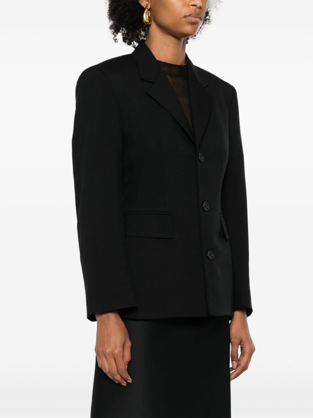 BALENCIAGA Hourglass Jacket in Wool - Fitted Cut for Women