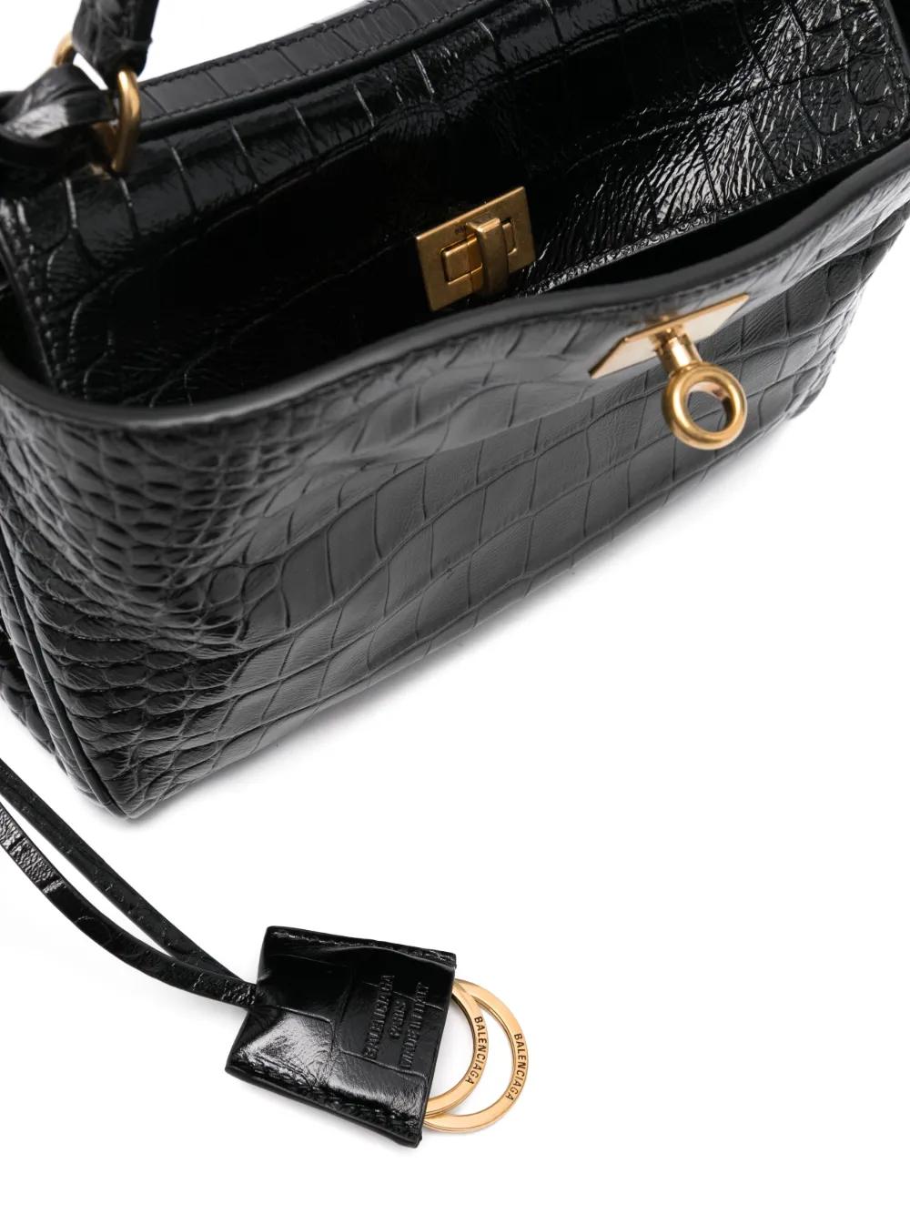 BALENCIAGA Mini Leather Rodeo Handbag