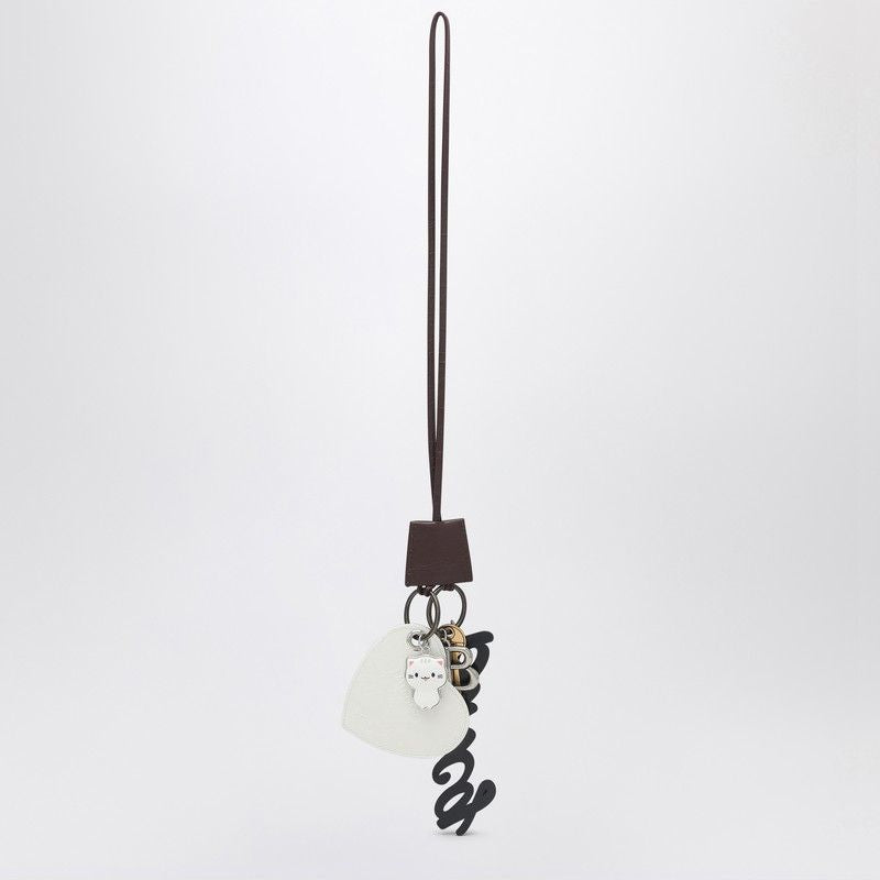 BALENCIAGA Mini Heart Charm Keychain for Handbags
