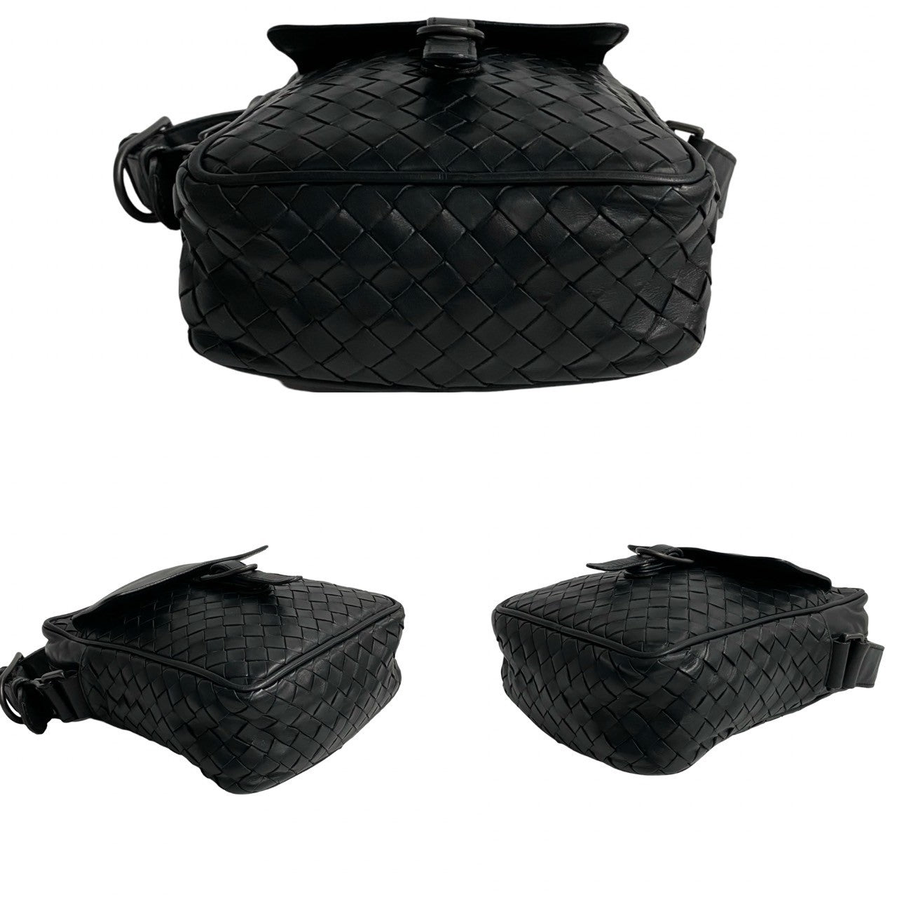 Bottega Veneta Leather Intrecciato Shoulder Bag
