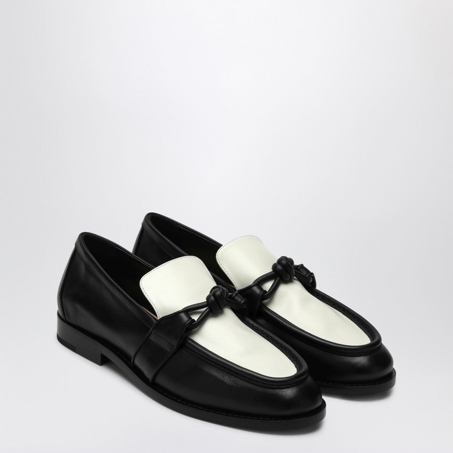Bottega Veneta Women Astaire Loafers In Black/White