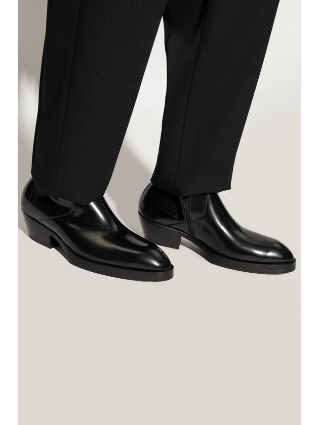 Bottega Veneta Bottega Veneta Leather Heeled Shoes Dalton, Men's, Black