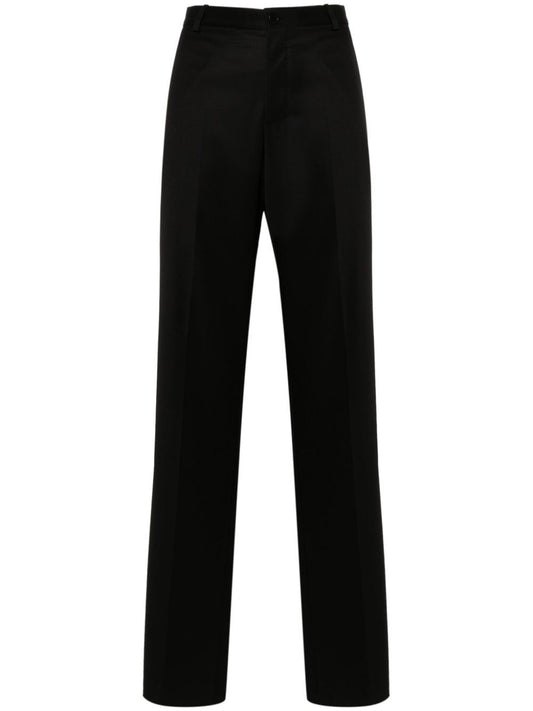 BALENCIAGA Women's Straight Cut Wool Trousers