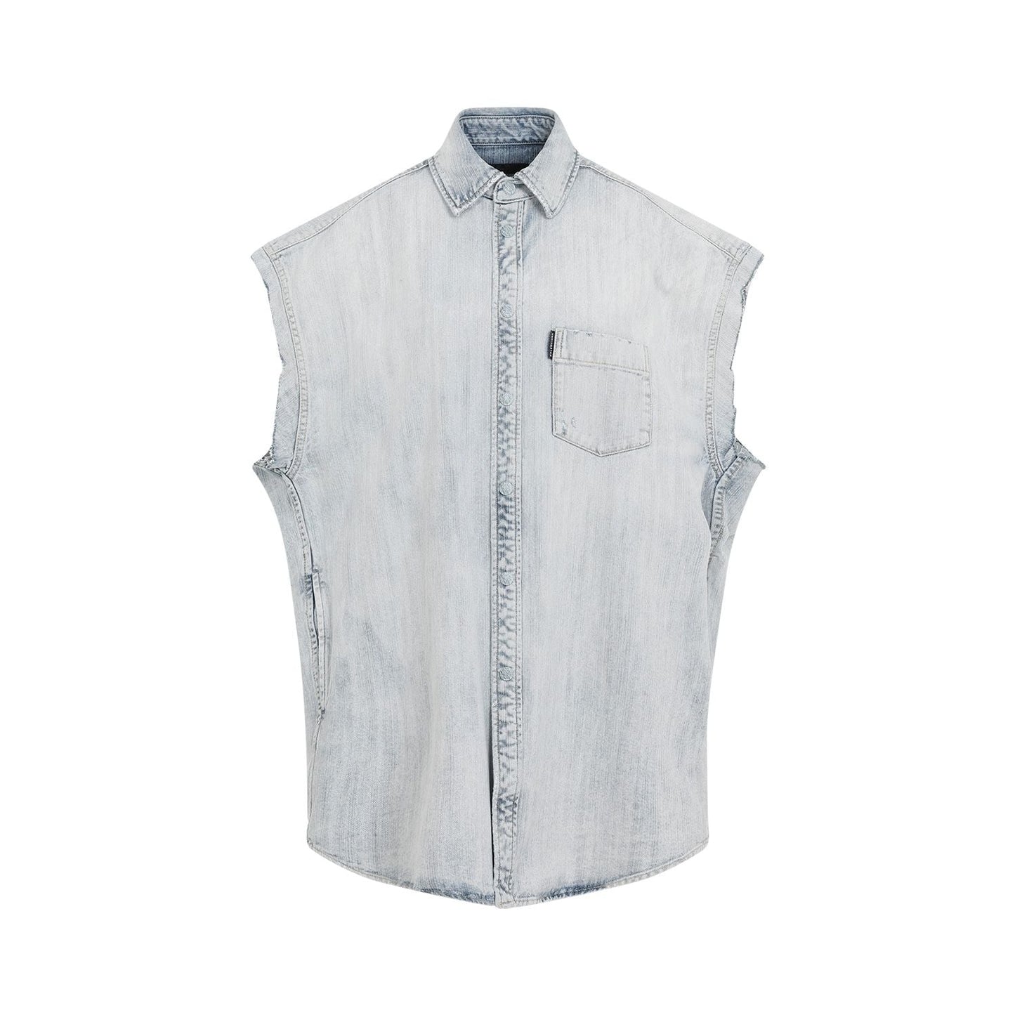 BALENCIAGA Ripped Sleeve Shirt for Men - FW24 Collection