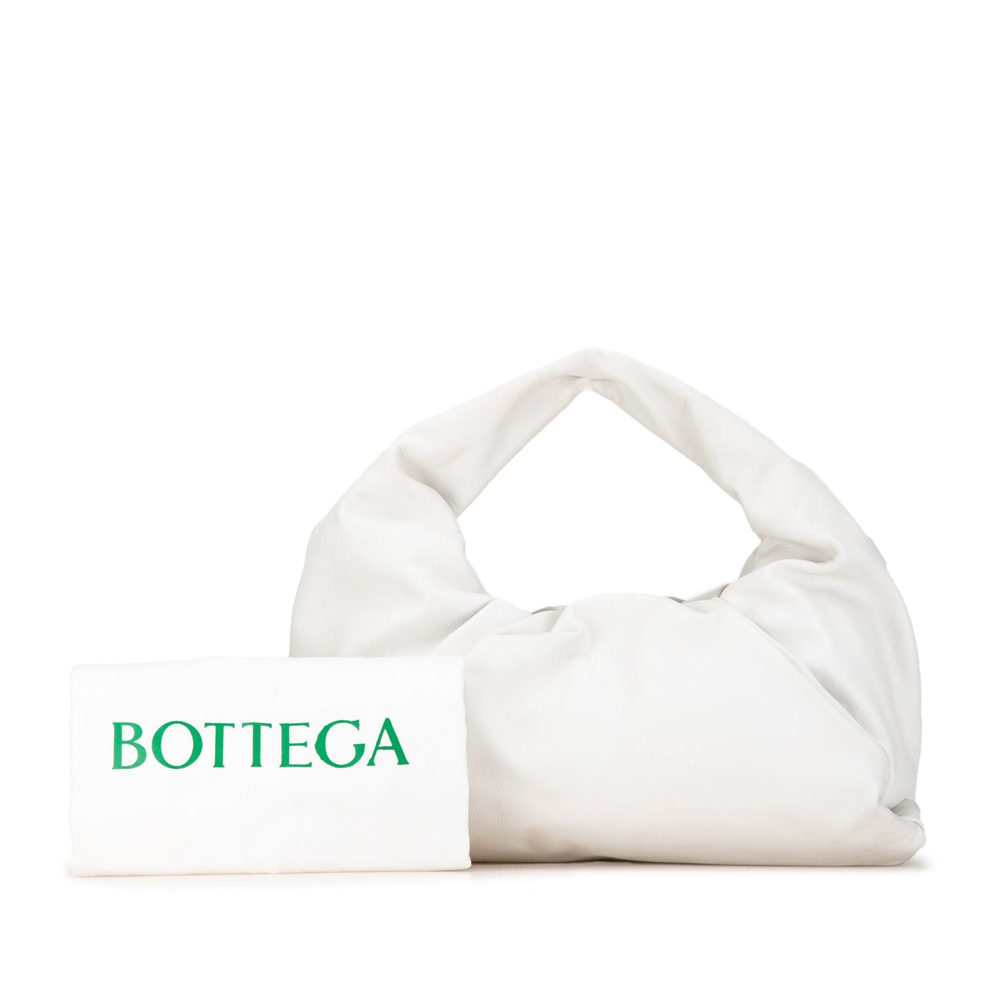 White Bottega Veneta Lambskin The Shoulder Pouch