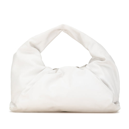 White Bottega Veneta Lambskin The Shoulder Pouch