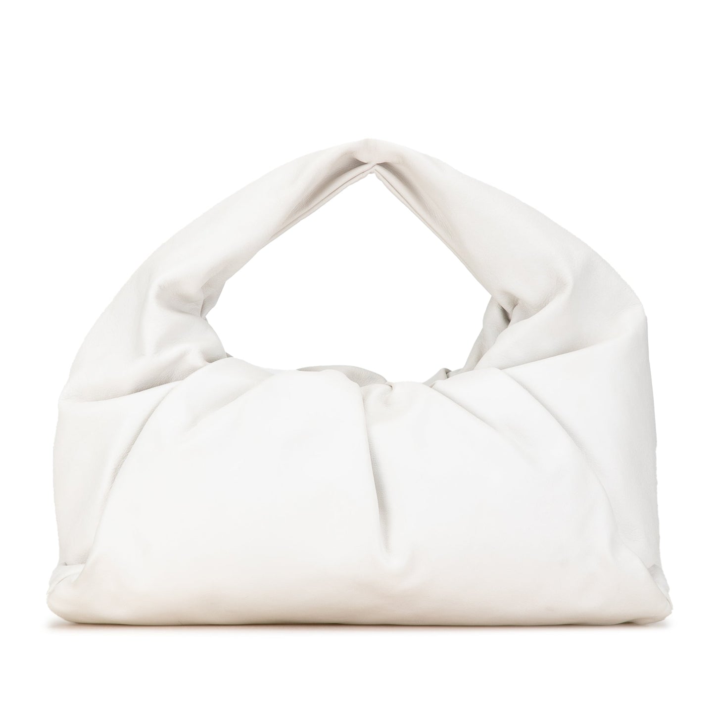 White Bottega Veneta Lambskin The Shoulder Pouch
