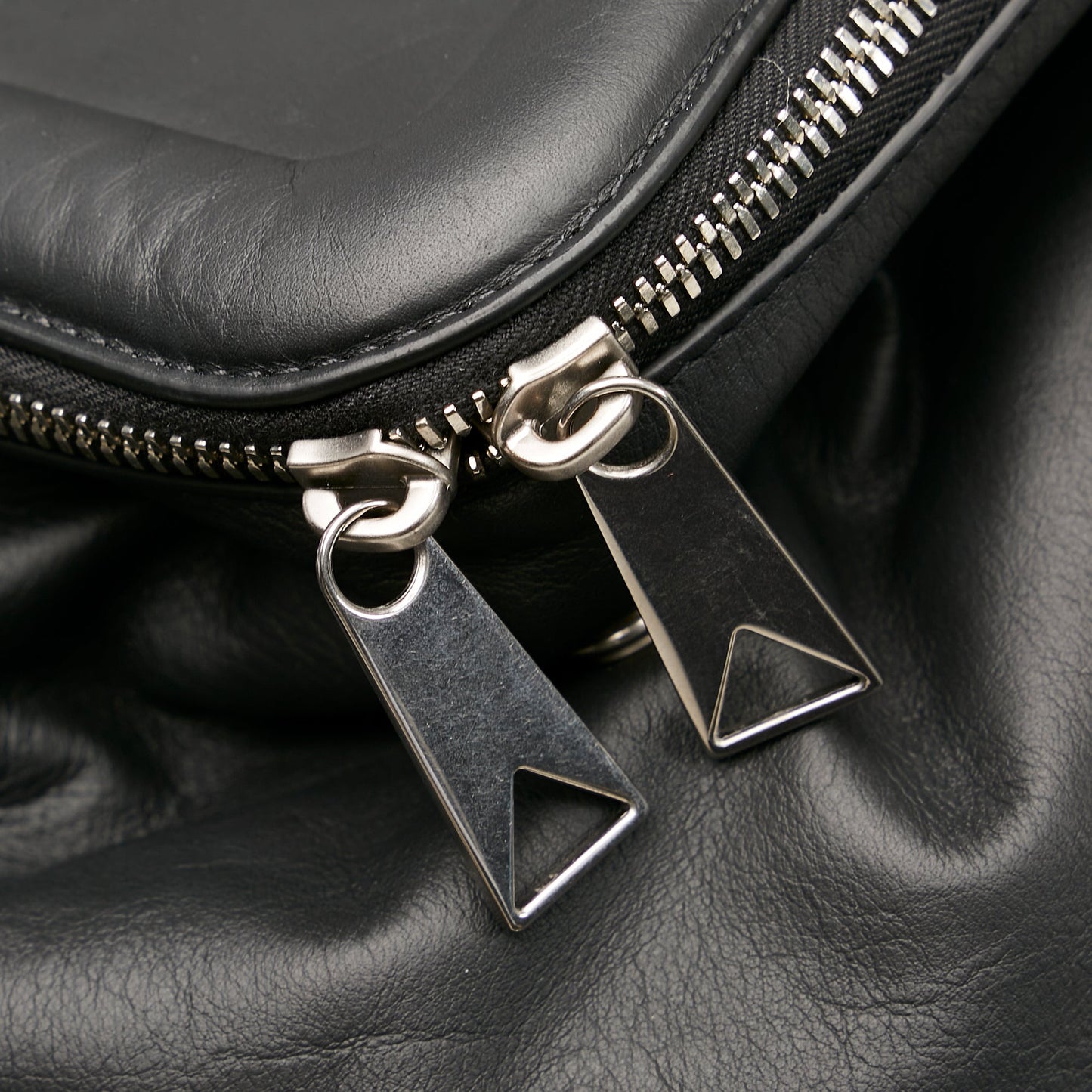 Black Bottega Veneta Beak Backpack