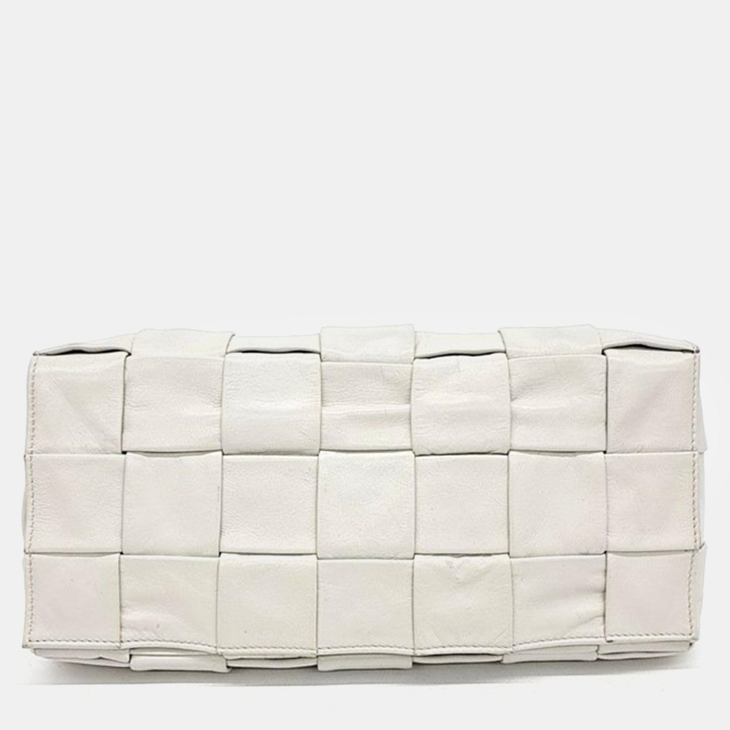 Bottega Veneta White Leather Cassette Belt Bag