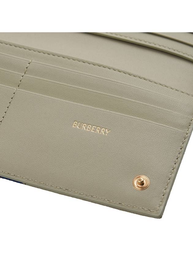 Burberry Check Bifold Long Wallet Lichen