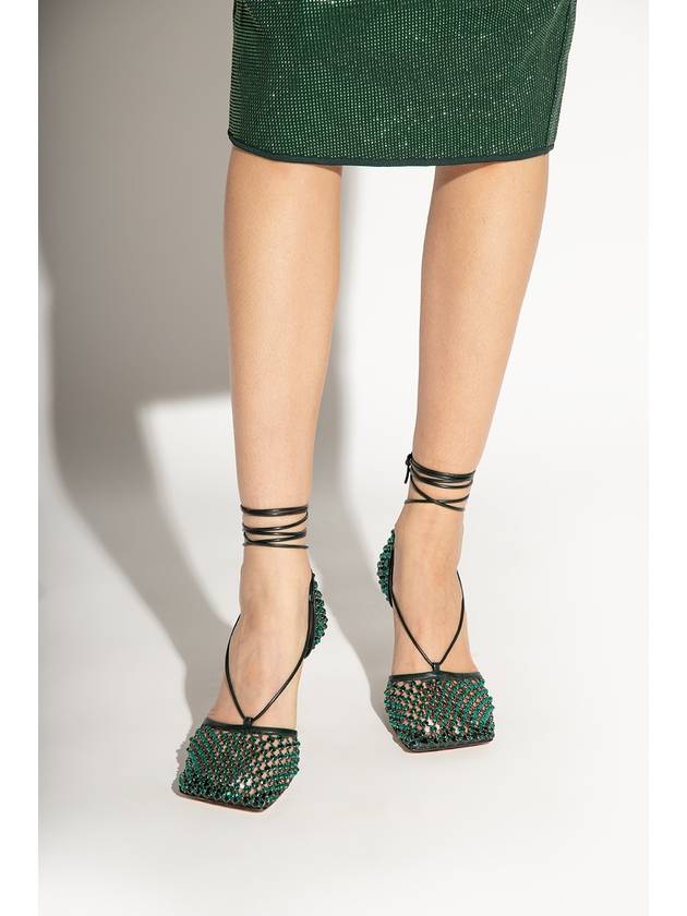 Bottega Veneta embellished stretch sandal heels
