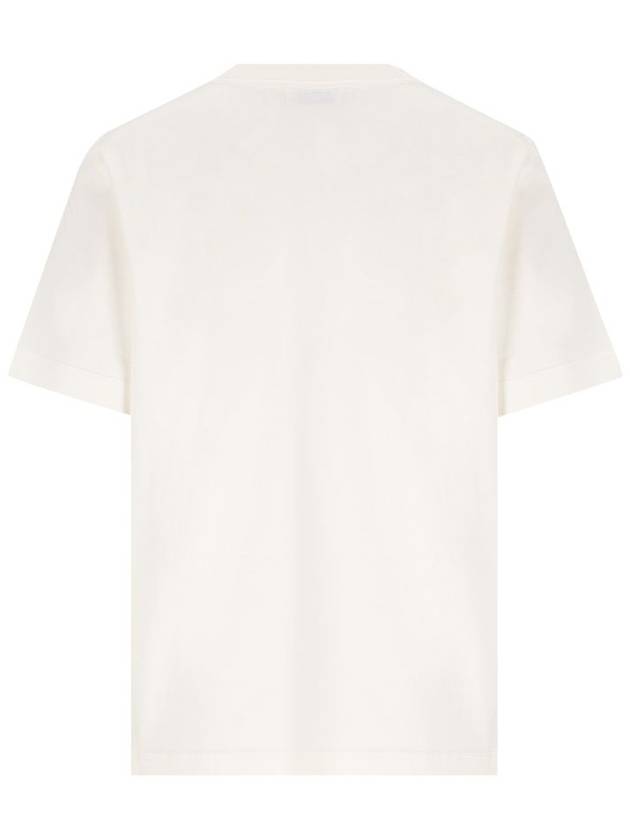Burberry Check Label Short Sleeve T-Shirt Chalk