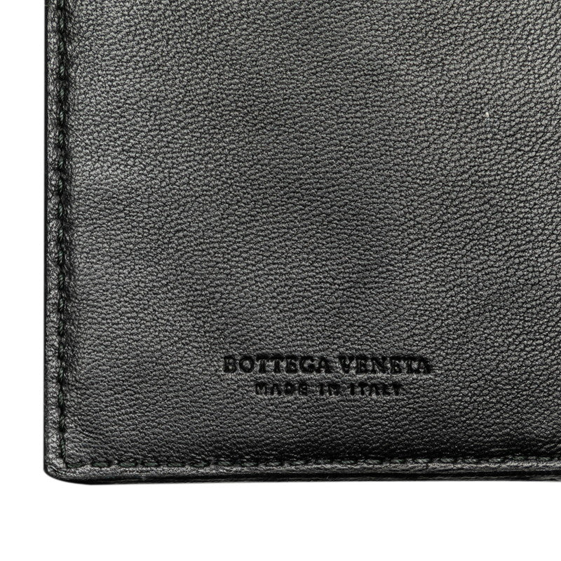 Bottega Veneta Intrecciato Leather Long Wallet Black