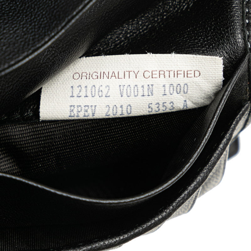 Bottega Veneta Intrecciato Leather Long Wallet Black