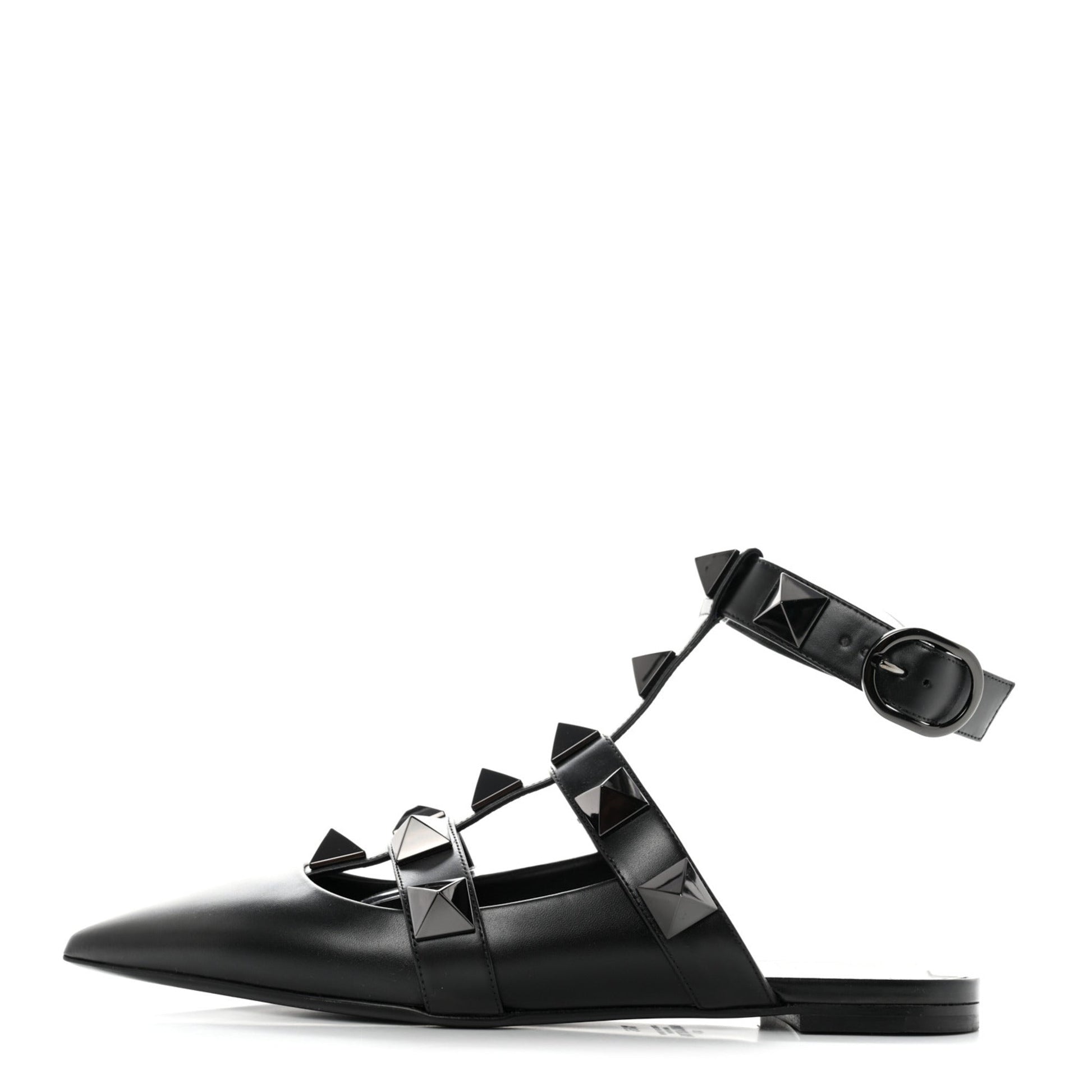 Valentino Garavani Roman Studs Sandals 36.5 Black