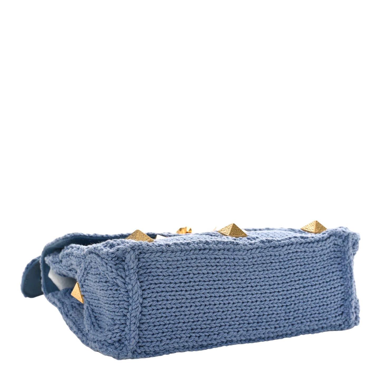 Valentino Garavani Knit Roman Stud Shoulder Bag