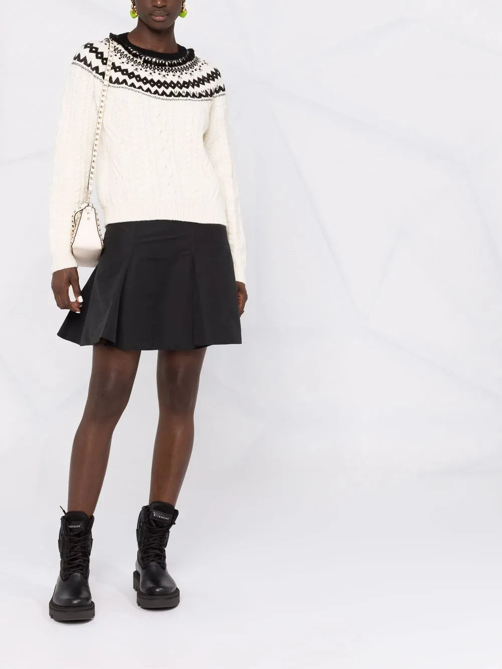 Valentino Foulard Archive Cable-Knit Jumper