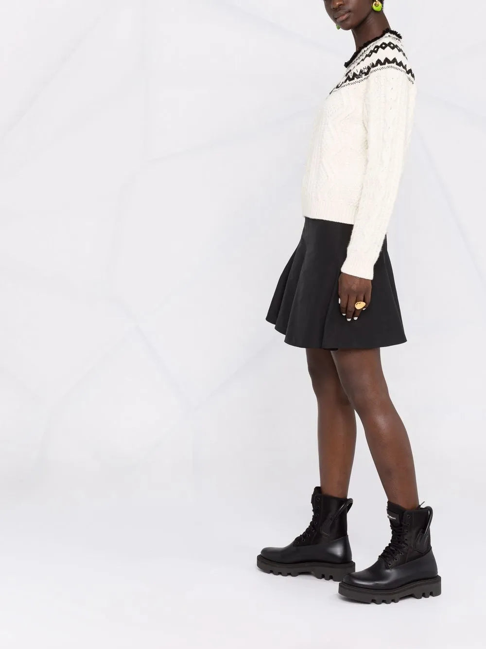 Valentino Foulard Archive Cable-Knit Jumper