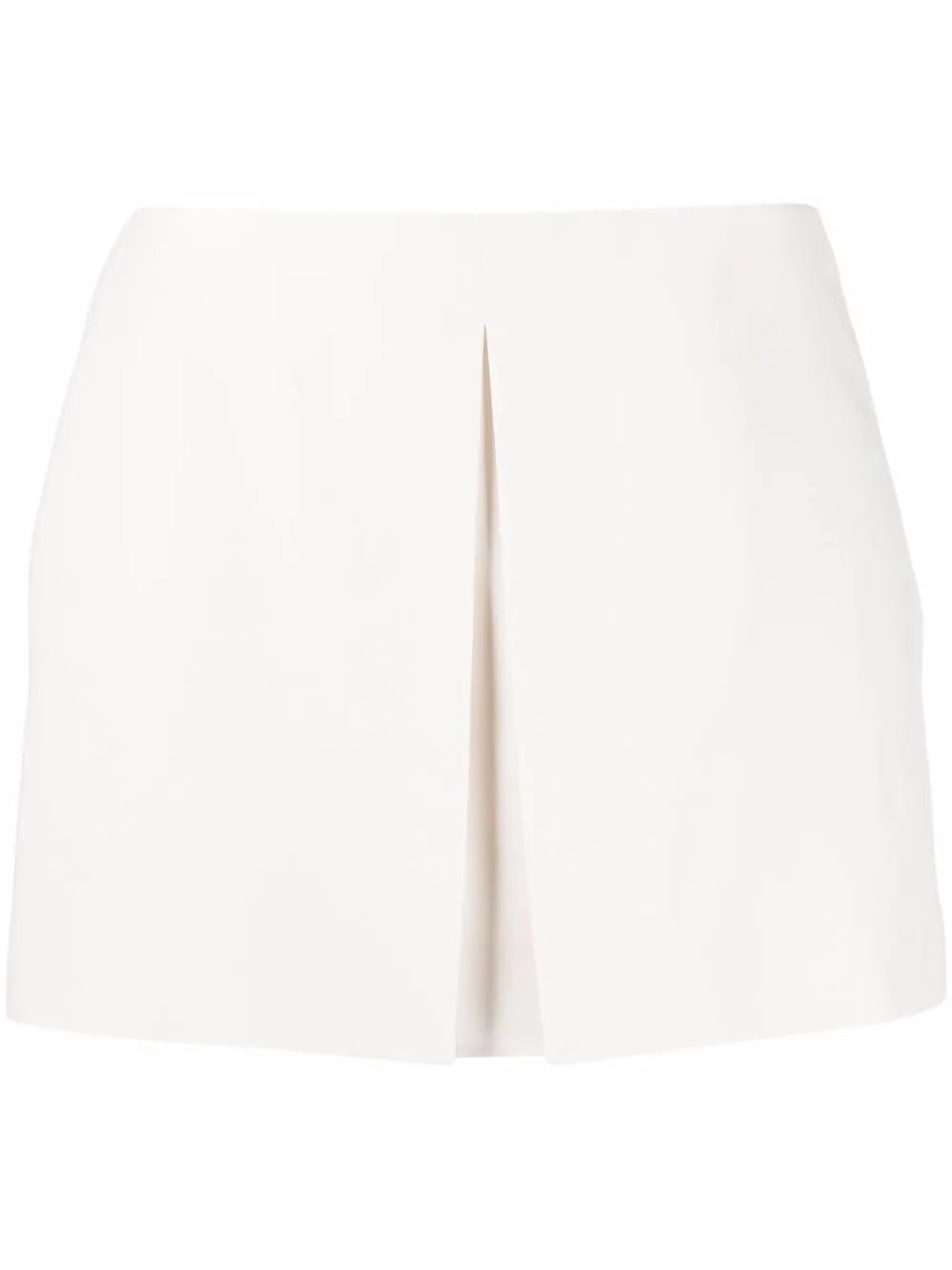 Valentino Garavani Inverted Pleat-Detail Skort 40 Ivory