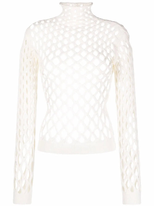Valentino SWEATER Woman AVORY/MULTICOLOR Regular 4 (S) White