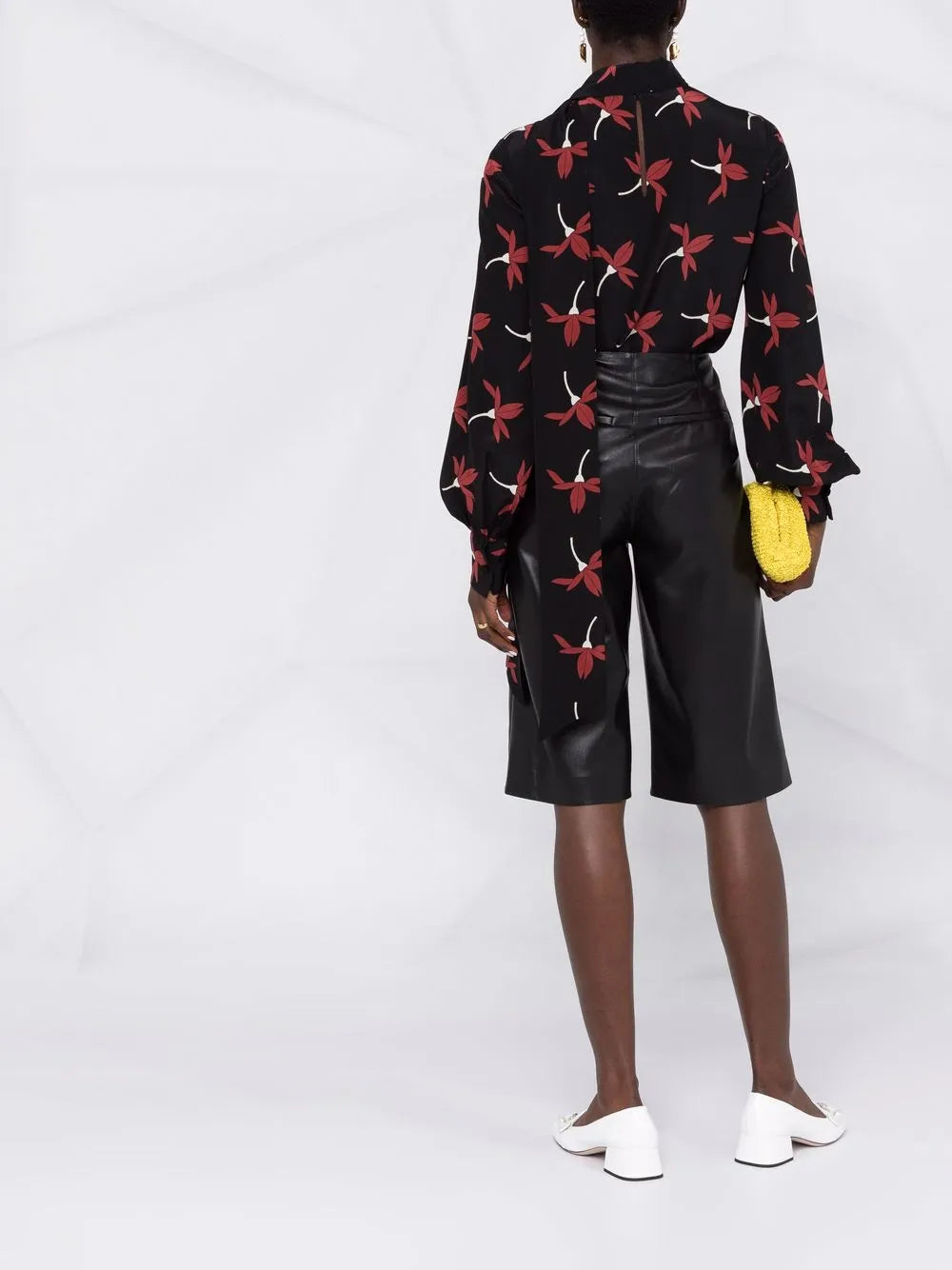 Valentino Garavani Motif-Print Long-Sleeve Blouse