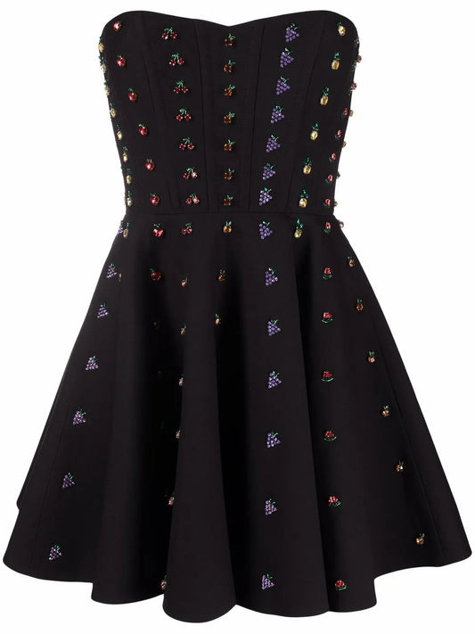 Valentino DRESS Woman PINK/MULTICOLOR 40 Black