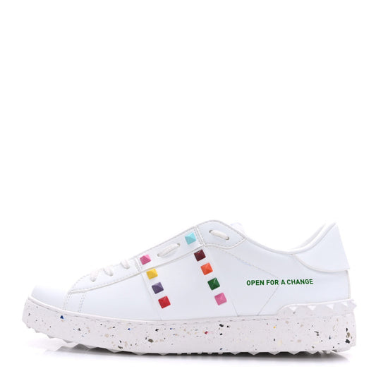 Valentino Garavani Rockstud Open For A Change Sneakers 35.5 White