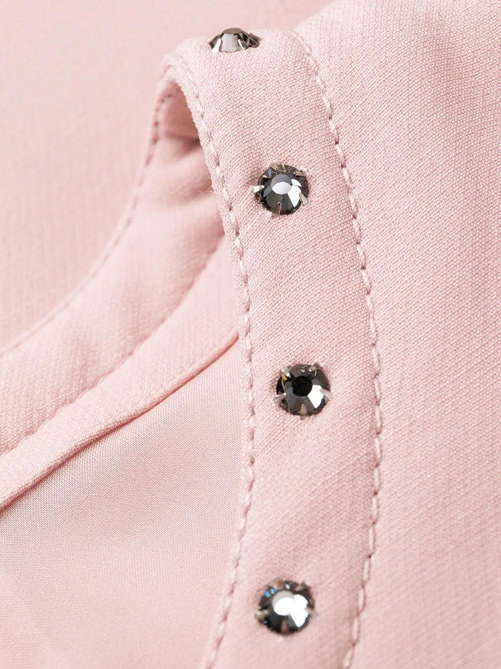 Valentino Garavani Embellished Trim Flared Dress