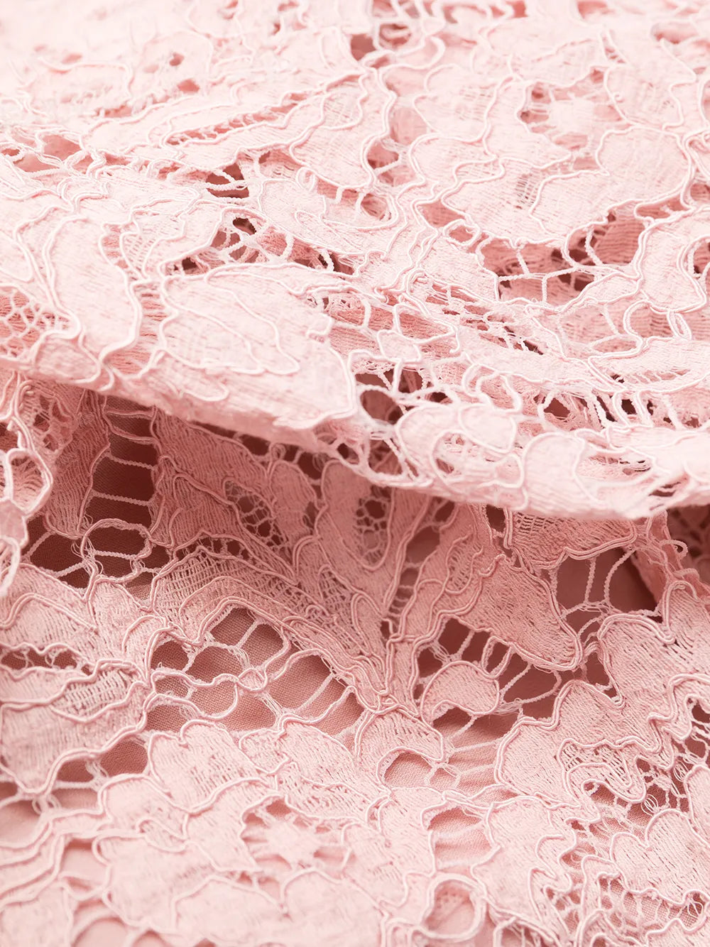 Valentino Garavani Lace Cape Shift Dress 44 Pink