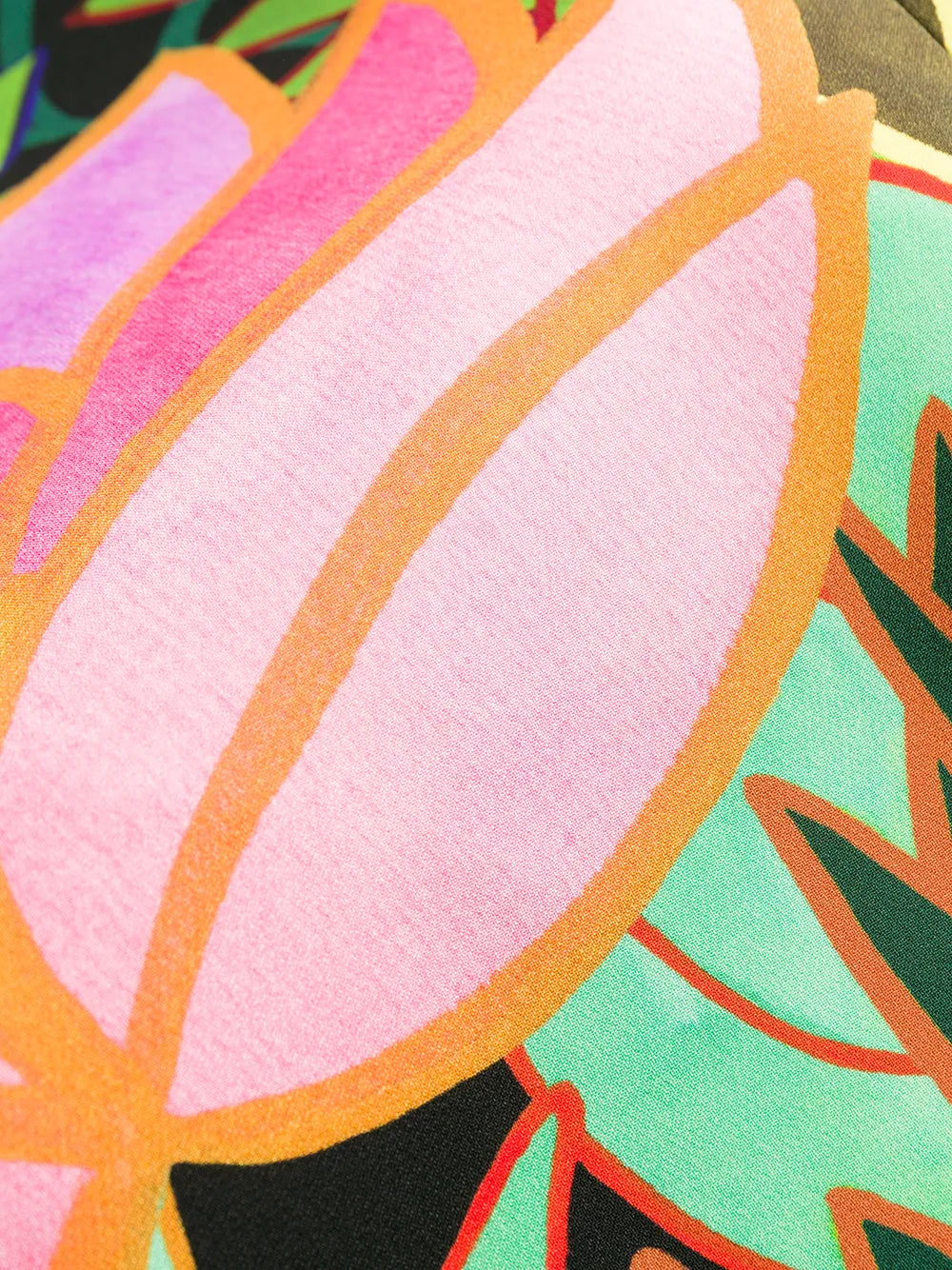 Valentino Garavani Panther In The Jungle Bow Collar Dress