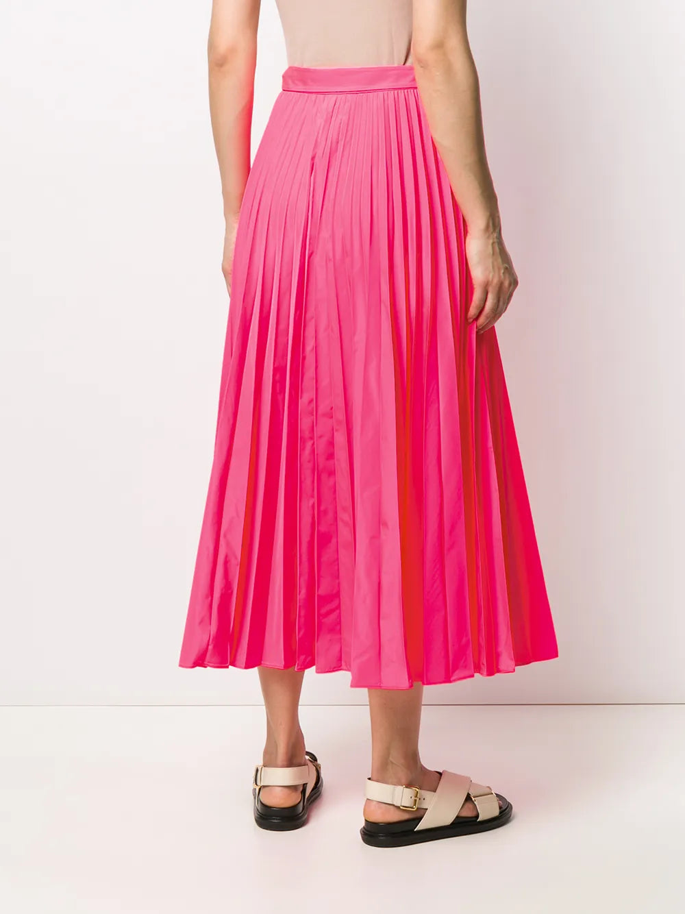 Valentino Garavani Tied-Waist Pleated Skirt