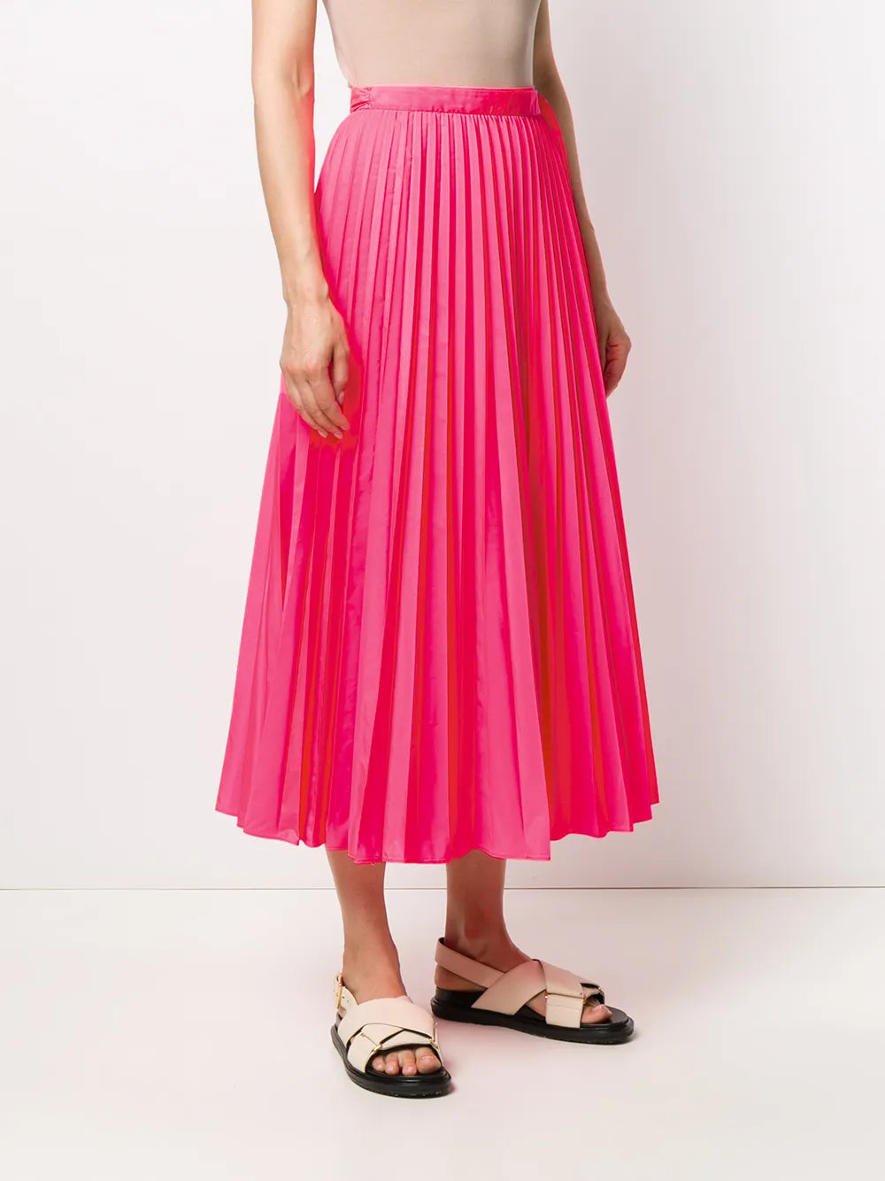 Valentino Garavani Tied-Waist Pleated Skirt